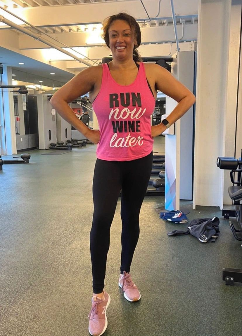 Woman fitness portrait gym